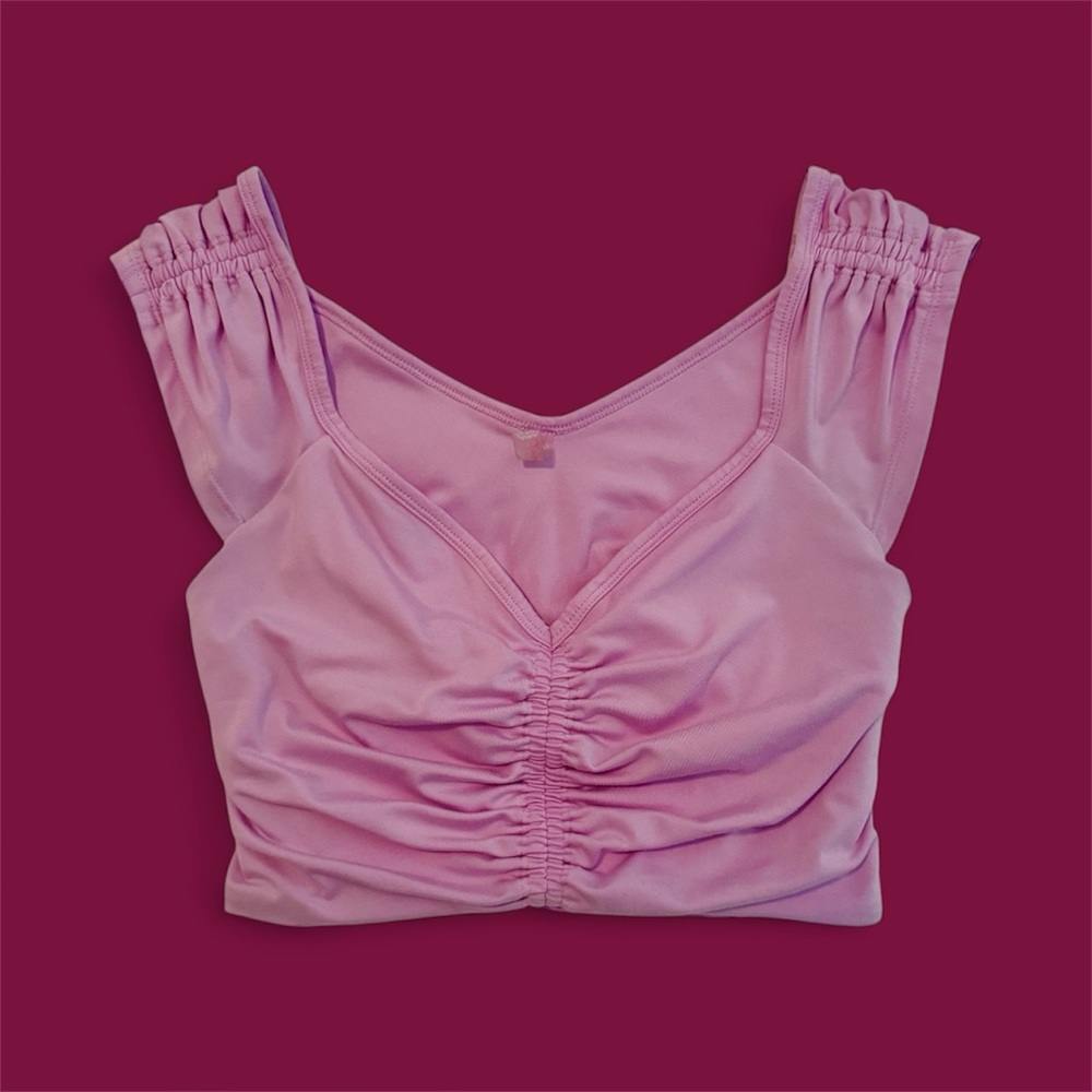 Free People Movement Cutout Back Crop Top